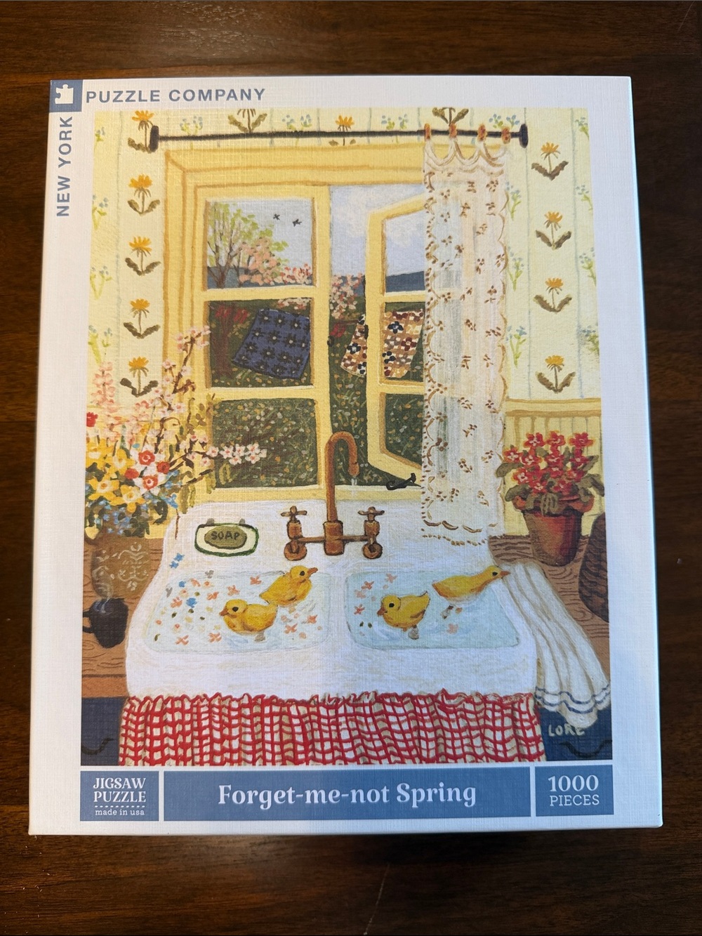 New York Puzzle Company Lore Pemberton Forget-me-not Spring 1000-piece Puzzle